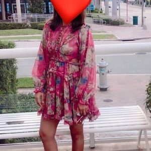 Rose colored dress. Used once